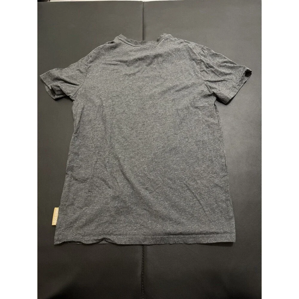 Paris 2024 Olympics Mens Heather Grey T-Shirt Logo Patch Le Coq Sportif S